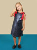 One Friday Kids Girls Blue Sequins Dress
