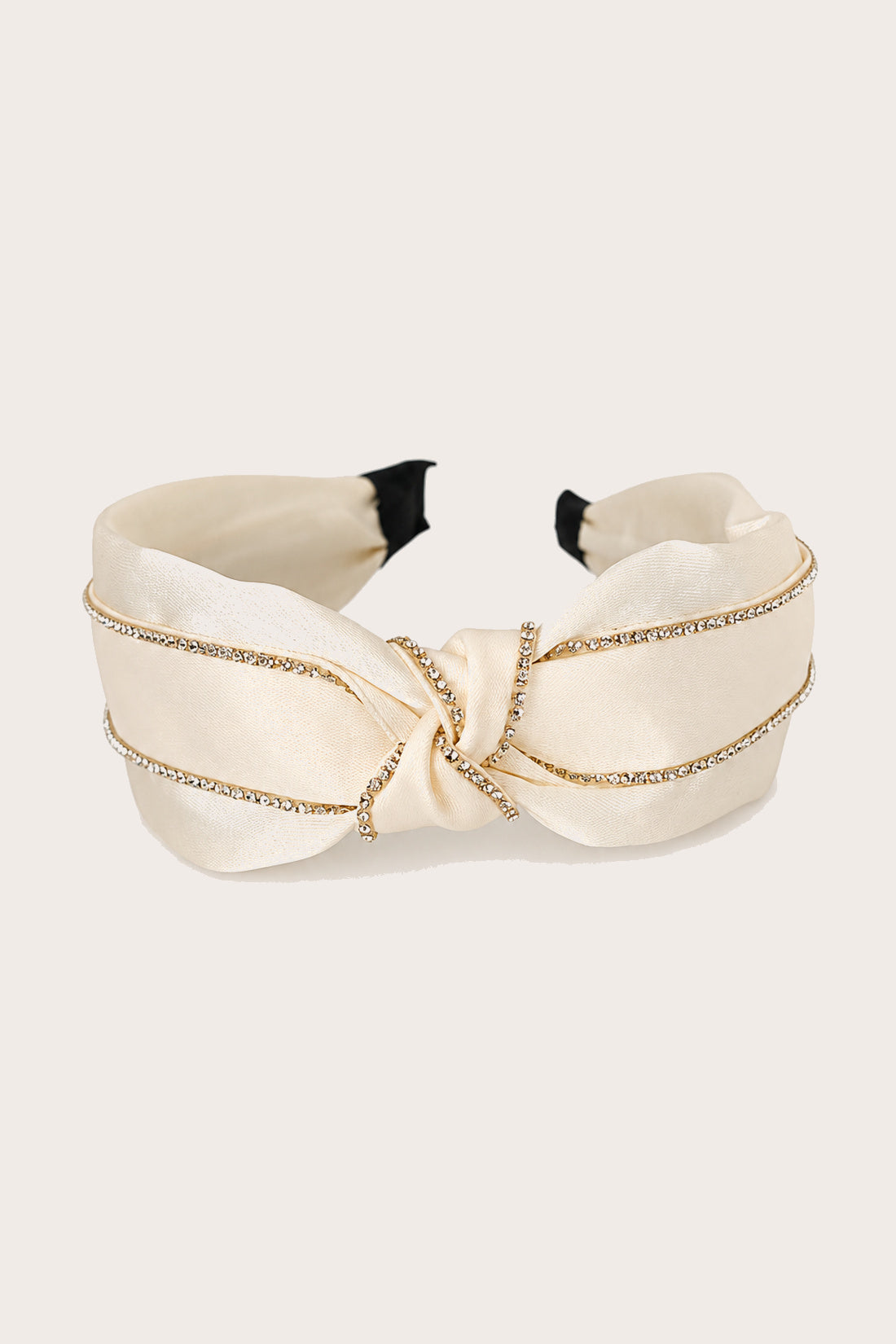 Girls Beige Pearl Hair Bands