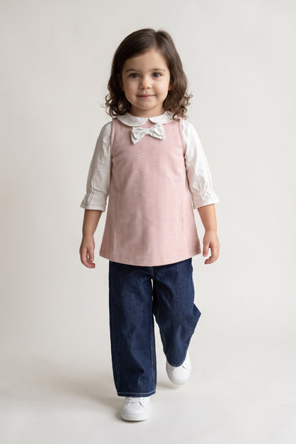 Baby Girls Multi Cotton Embellished Sleeveless Set