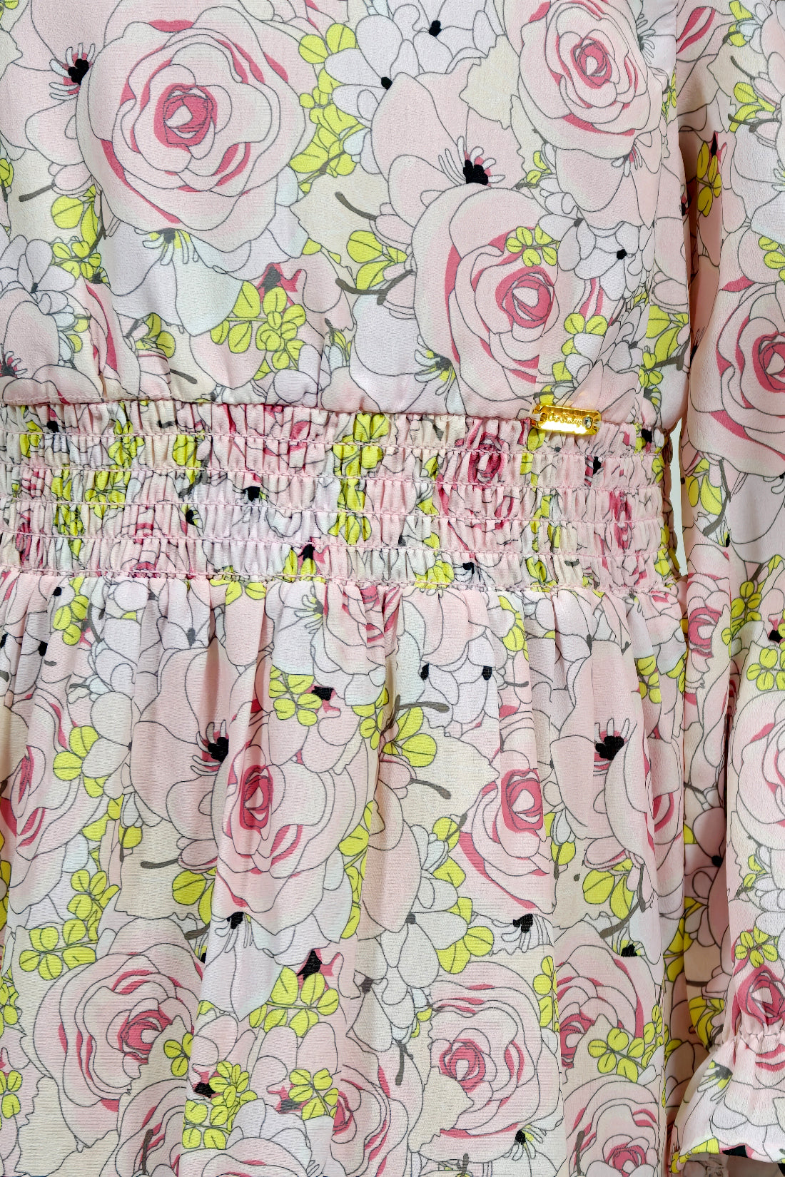 Multi Printed Moss V-Neck Dress