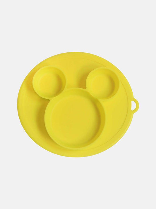 Yellow Polka Silicon Plate