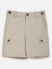 Beige Solid Shorts - One Friday World