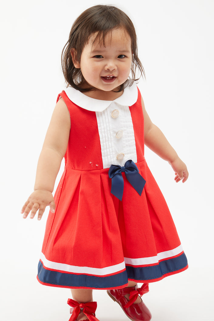 One Friday Red Sailor Dress