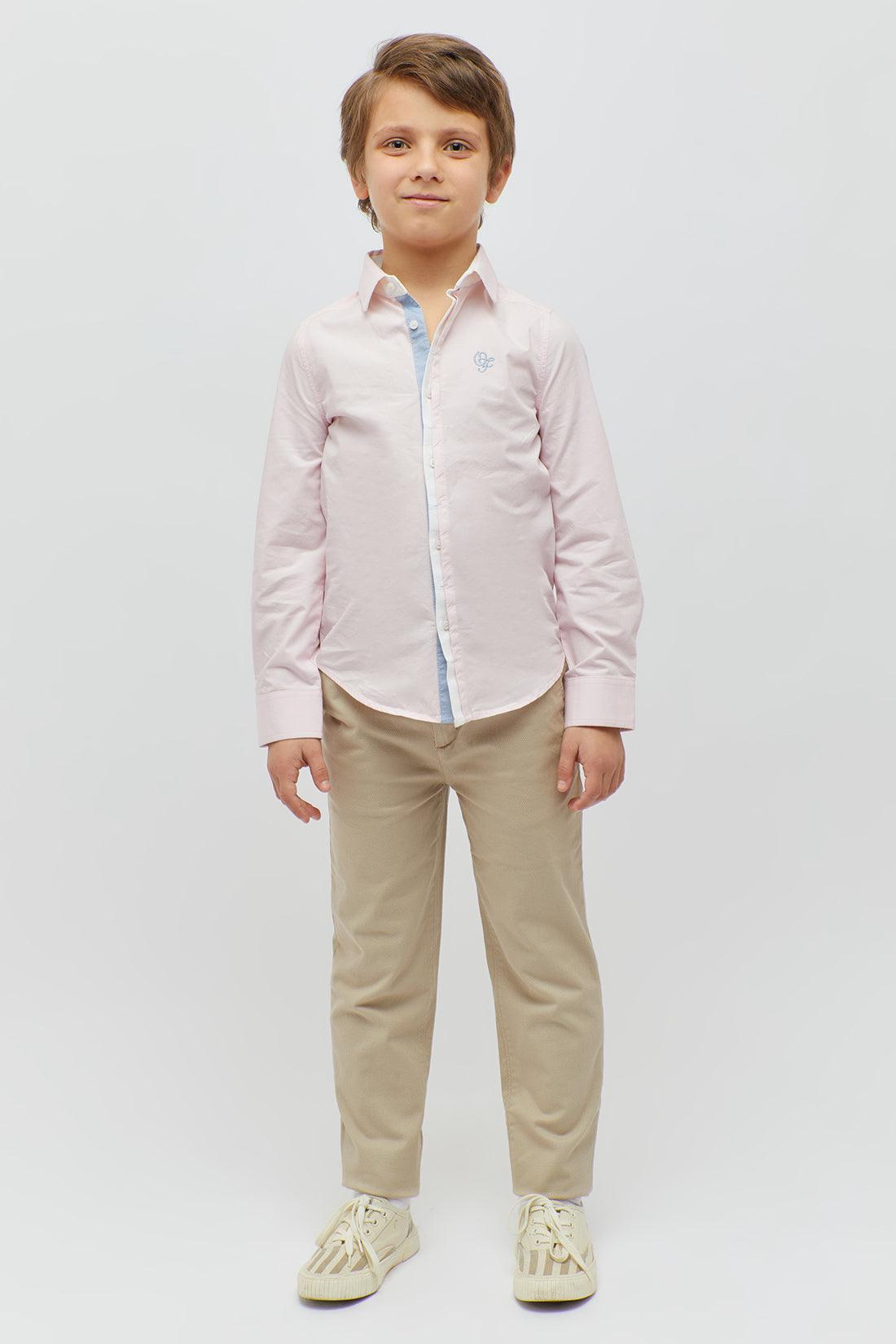 One Friday Casual Pink Shirt - One Friday World