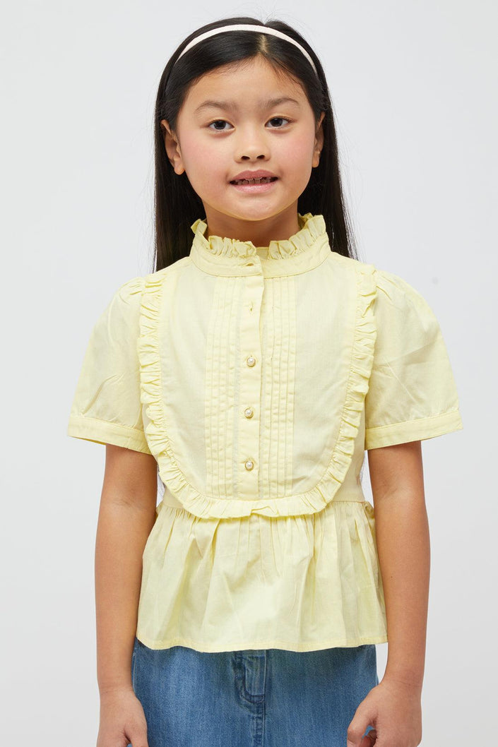 One Friday Lemon Yellow Frock Style Top