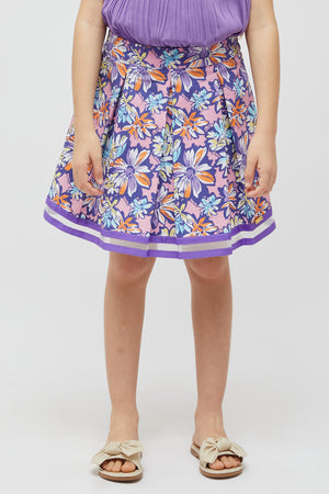 One Friday Pink Summer Floral Skirt