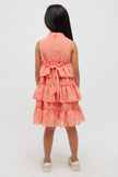 One Friday Tiered Peach Dress