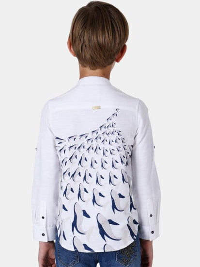 White Shark Fish Shirt - One Friday World