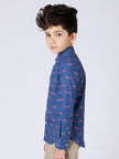 Blue Knot Printed Shirt - One Friday World