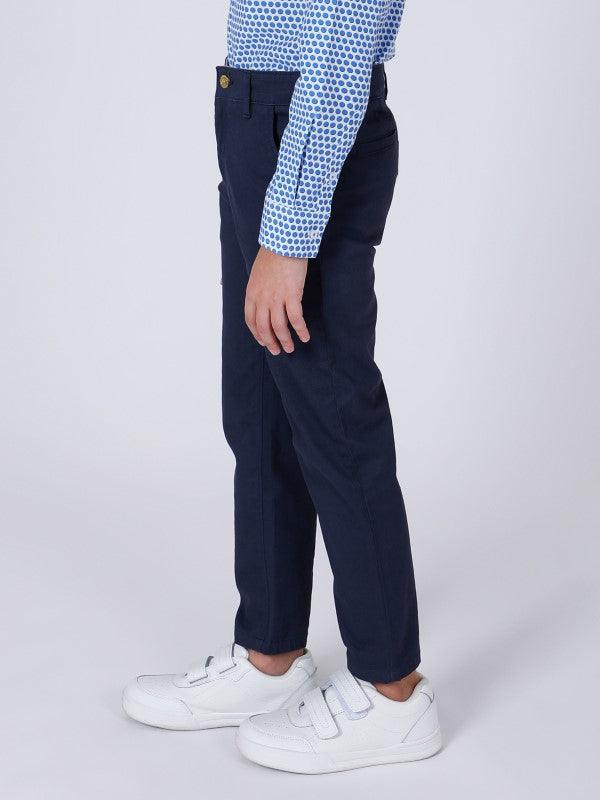 Blue Abstract Trouser - One Friday World