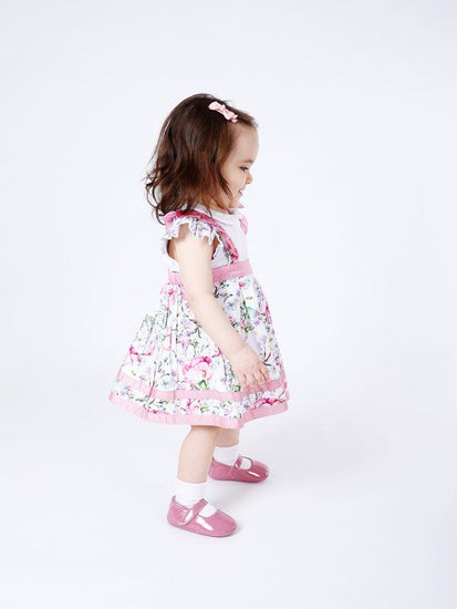Pink Floral Dress With Bloomer - One Friday World