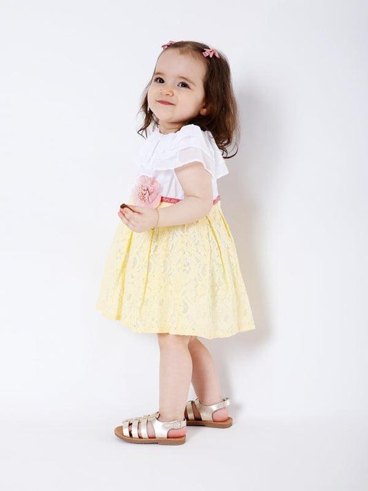 Yellow Dress With Bloomer