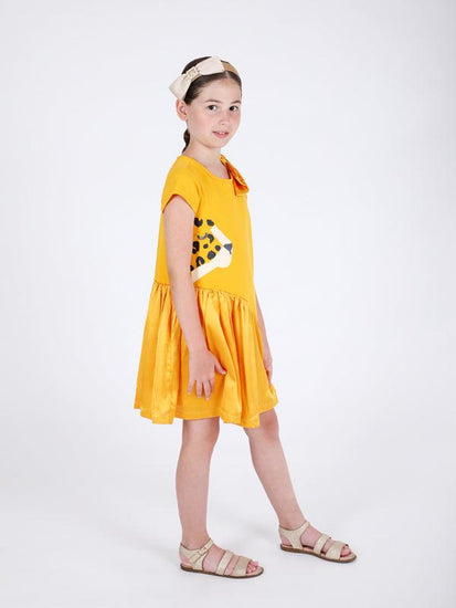 Yellow Animal Print Dress - One Friday World