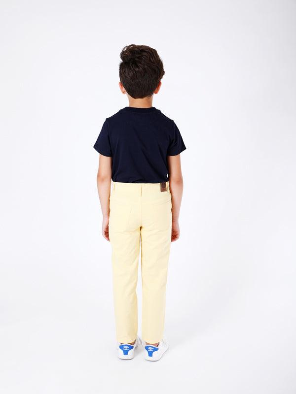 Yellow Solid Trouser - One Friday World