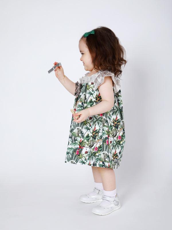 Animal Printed Dress With Bloomer - One Friday World