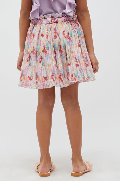 One Friday Pink Pleated Skirt - One Friday World