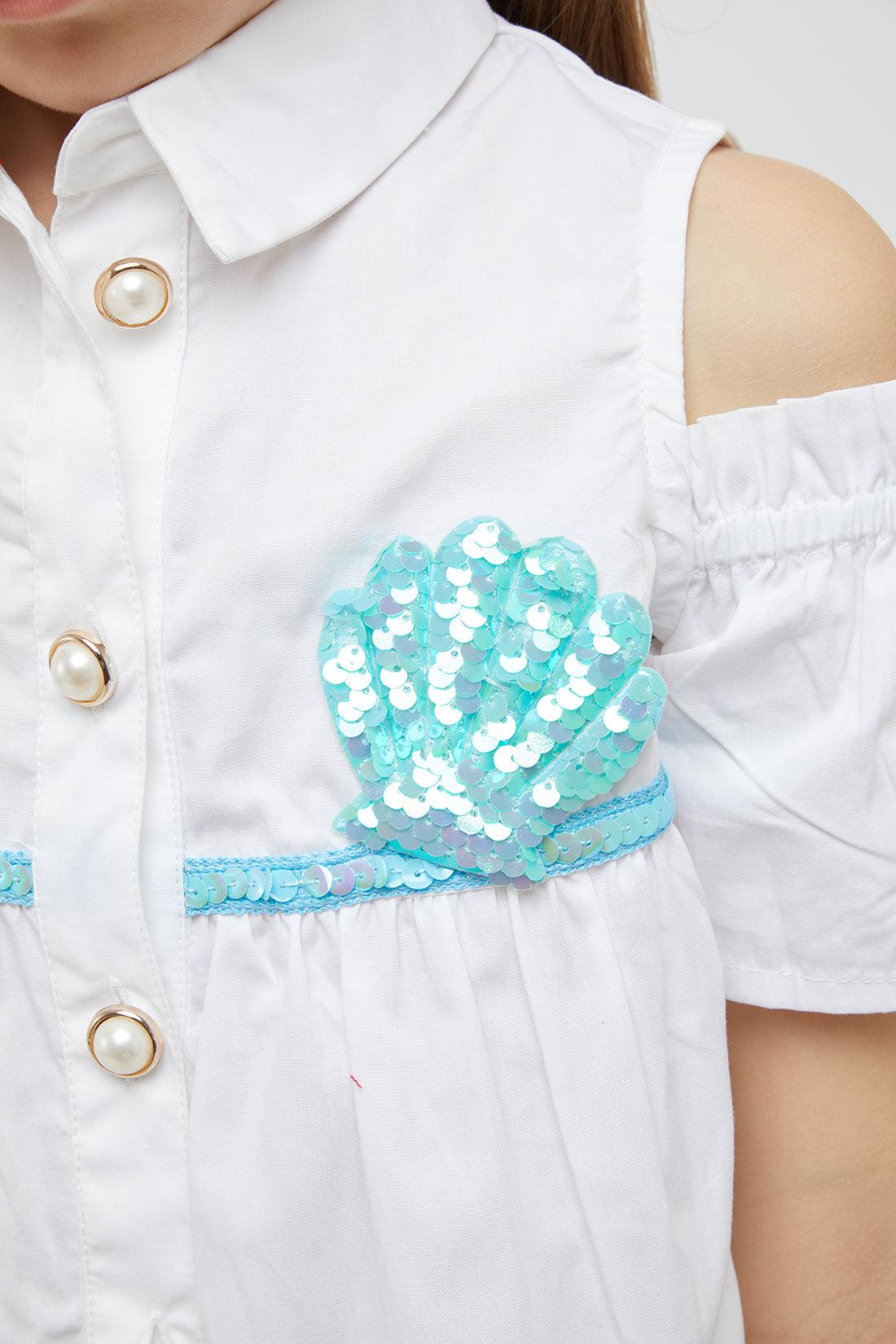 One Friday Off White Mermaid Top - One Friday World