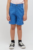 One Friday Kids Boys Blue Casual Cotton Short