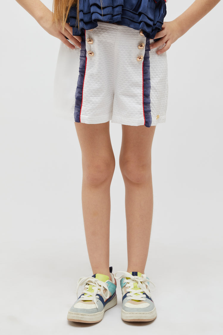 Formal Off White Shorts