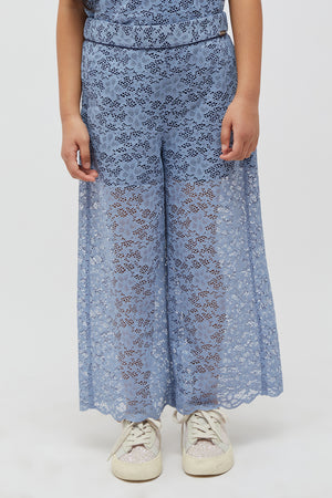 One Friday Blue Lace Culotte