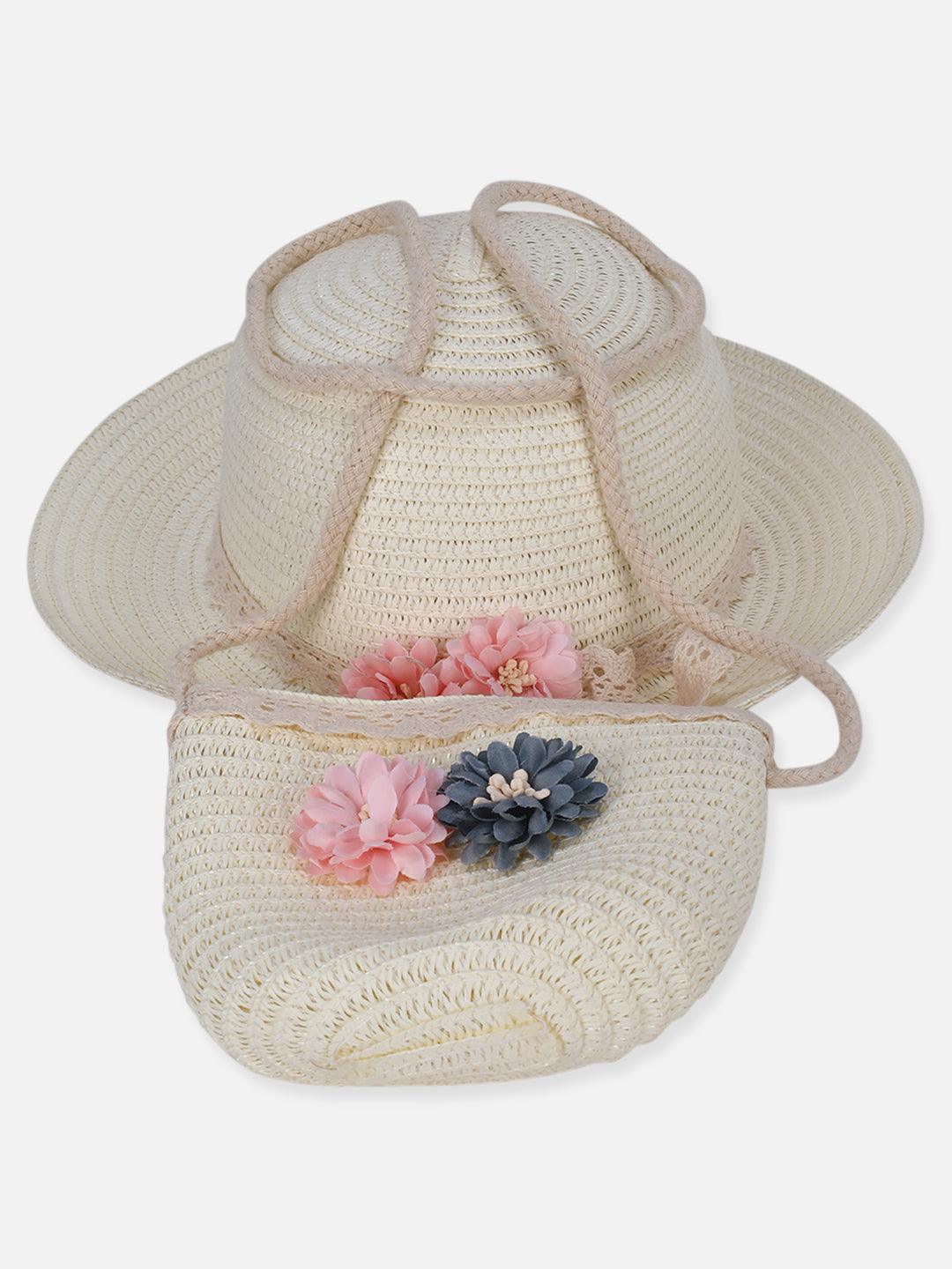 One Friday Off White Summer Cap With Bag - Main Image