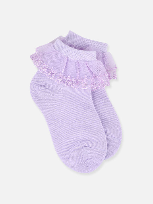 Purple Lace Socks