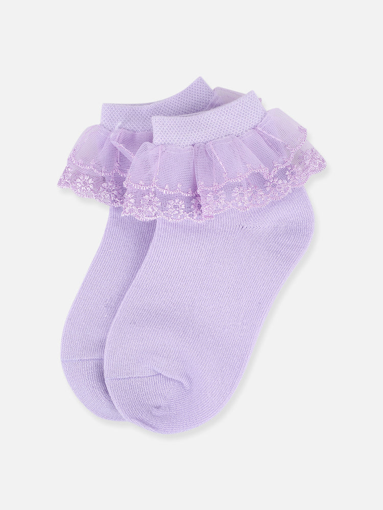 Purple Lace Socks