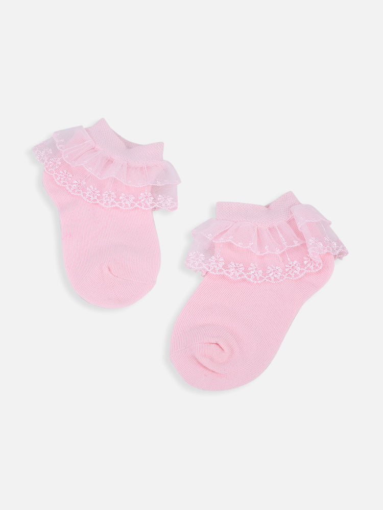 Pink Lace Socks