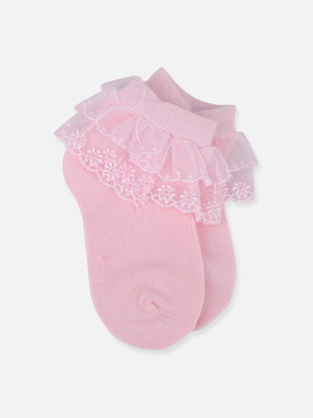 One Friday Pink Lace Socks