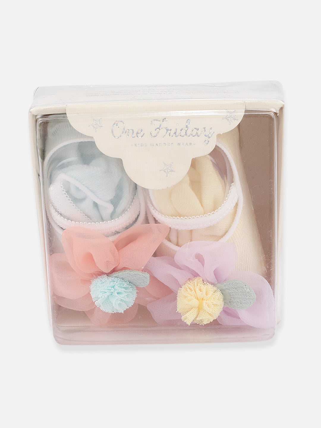 One Friday Multi Solid Socks Pack Of 2