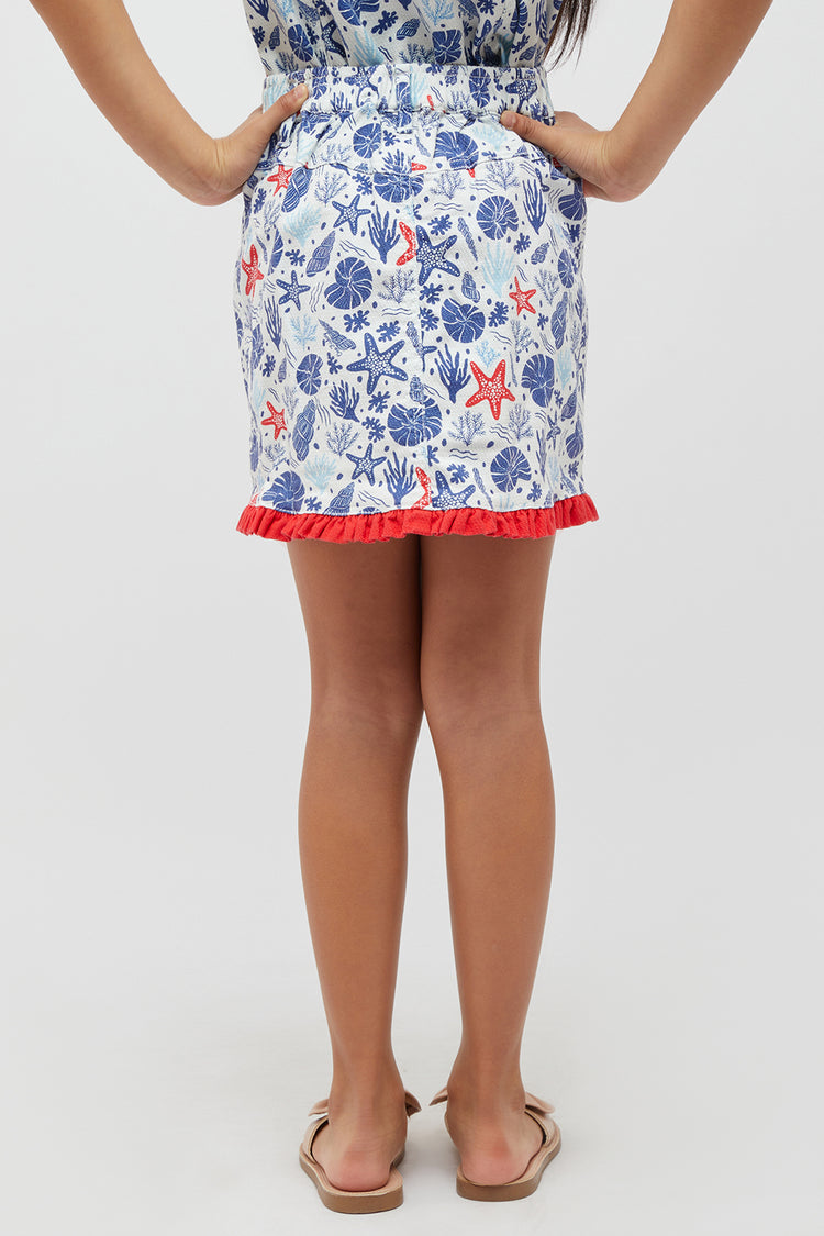 Multi Color Starfish Skirt