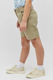 One Friday Kids Boys Beige Summer Cotton Shorts
