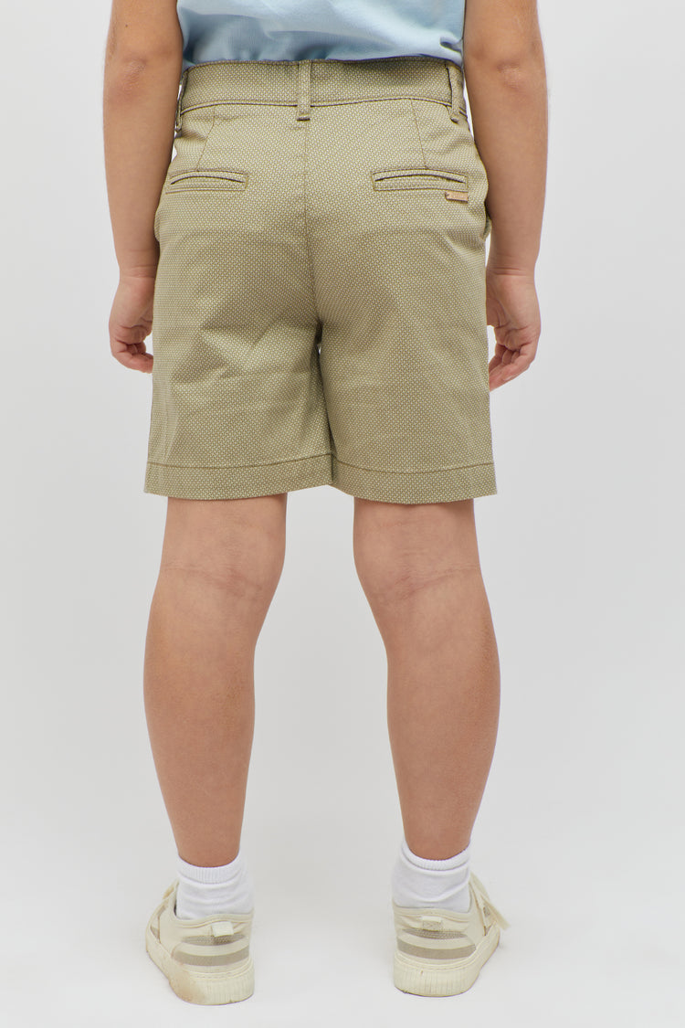 Beige Relaxed Shorts