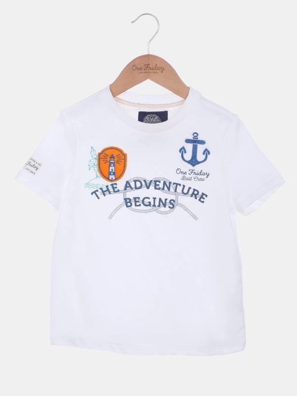 White Adventure T-shirt - One Friday World