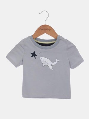 Grey Shark Fish T-shirt - One Friday World