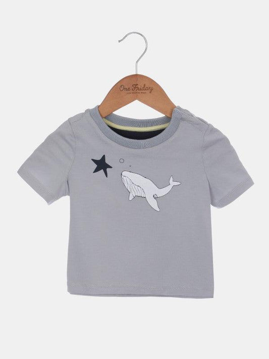 Grey Shark Fish T-shirt