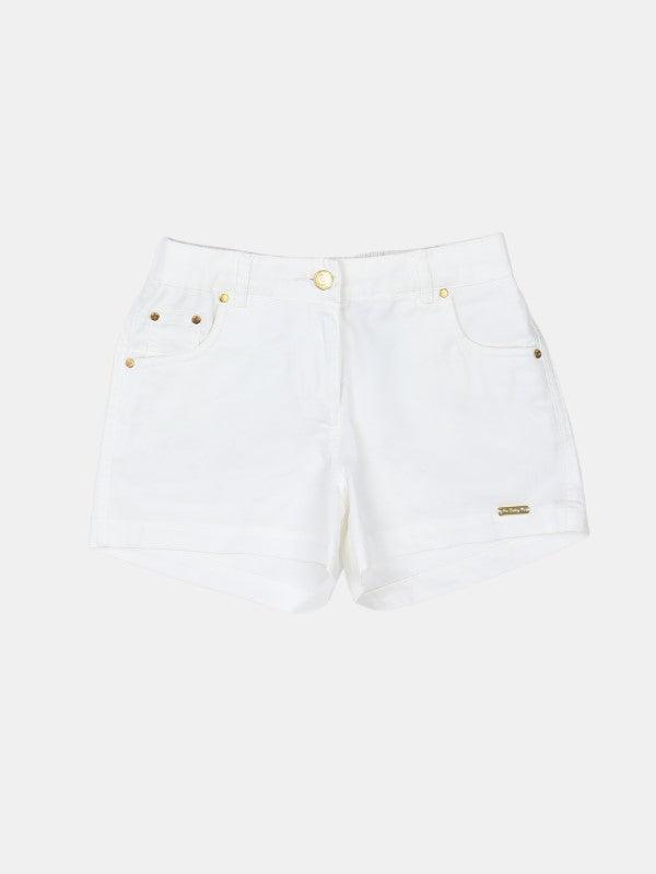 Gold Button Shorts - One Friday World