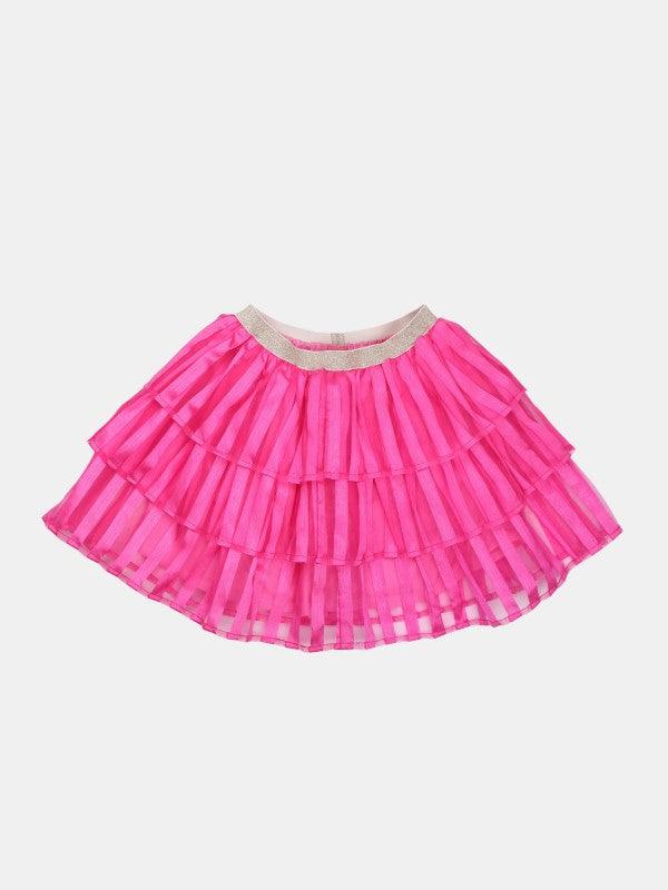 Pink Stripes Skirt - One Friday World