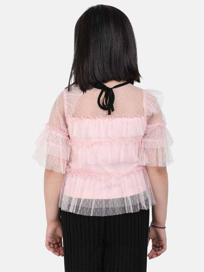 Pink Frill Top - One Friday World