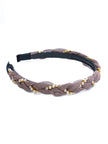One Friday Copper Pearl With Gold Chain Hairbands