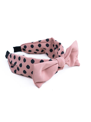 One Friday Pink Polka Dot Hairbands Rich text editor