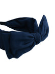 One Friday Navy Blue Twill Hairbands