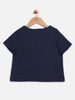 Navy Blue Sleeves Top - One Friday World