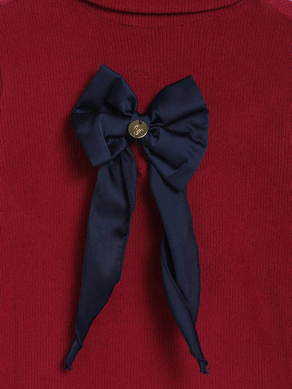 Red Top with Blue Bow - One Friday World