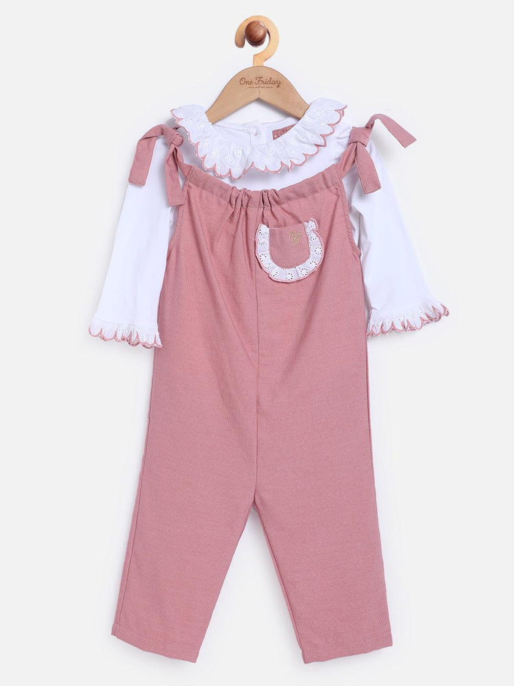 Pink Full Sleeves Jumpsuit And Shirt - One Friday World