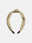 Beige Studded Hair Band - One Friday World