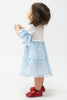 One Friday Baby Girl Cotton Blue & White Stylish Dress