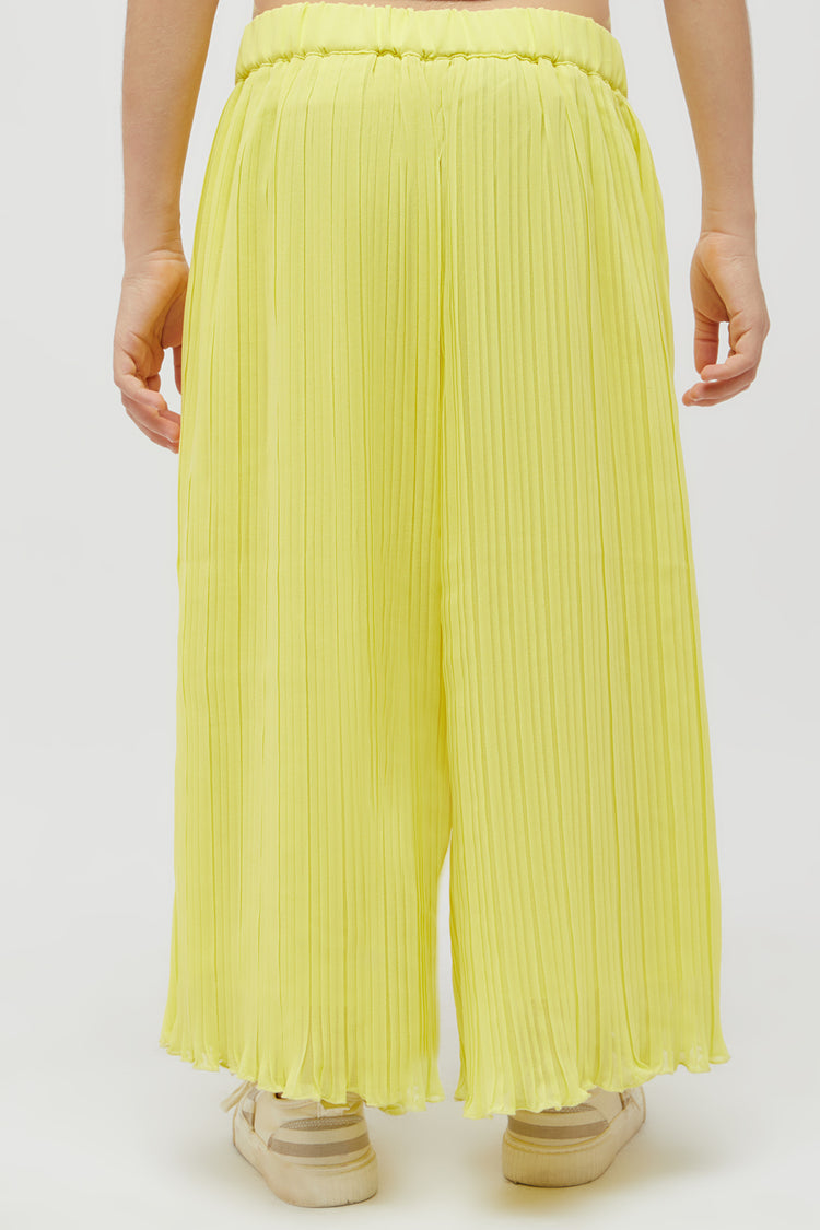 Crushed Yellow Culotte