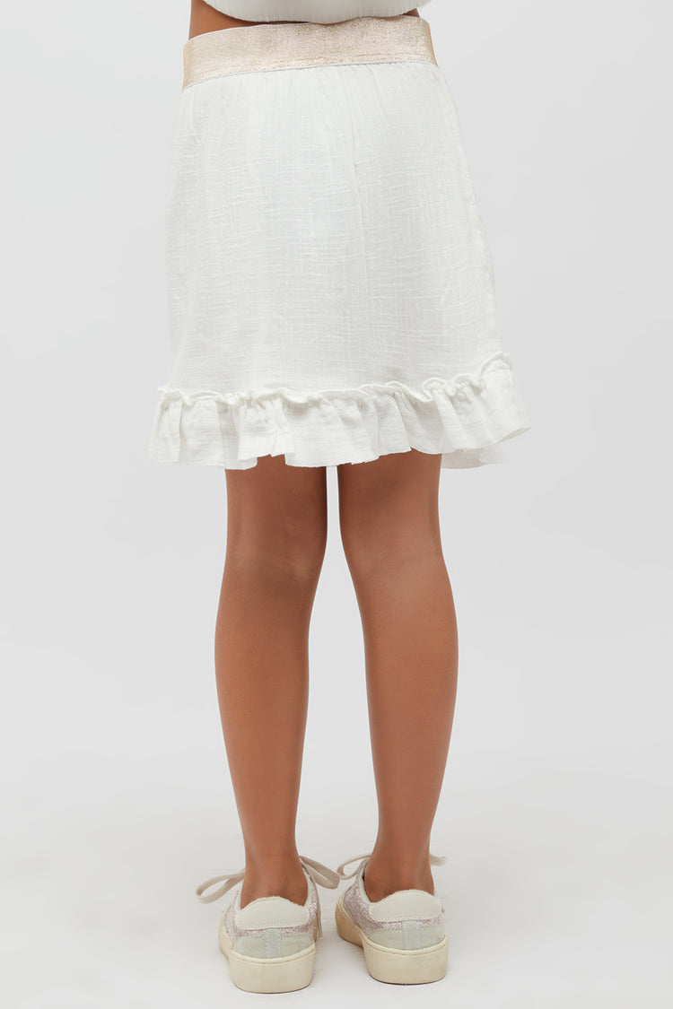 Off White Plain Skirt