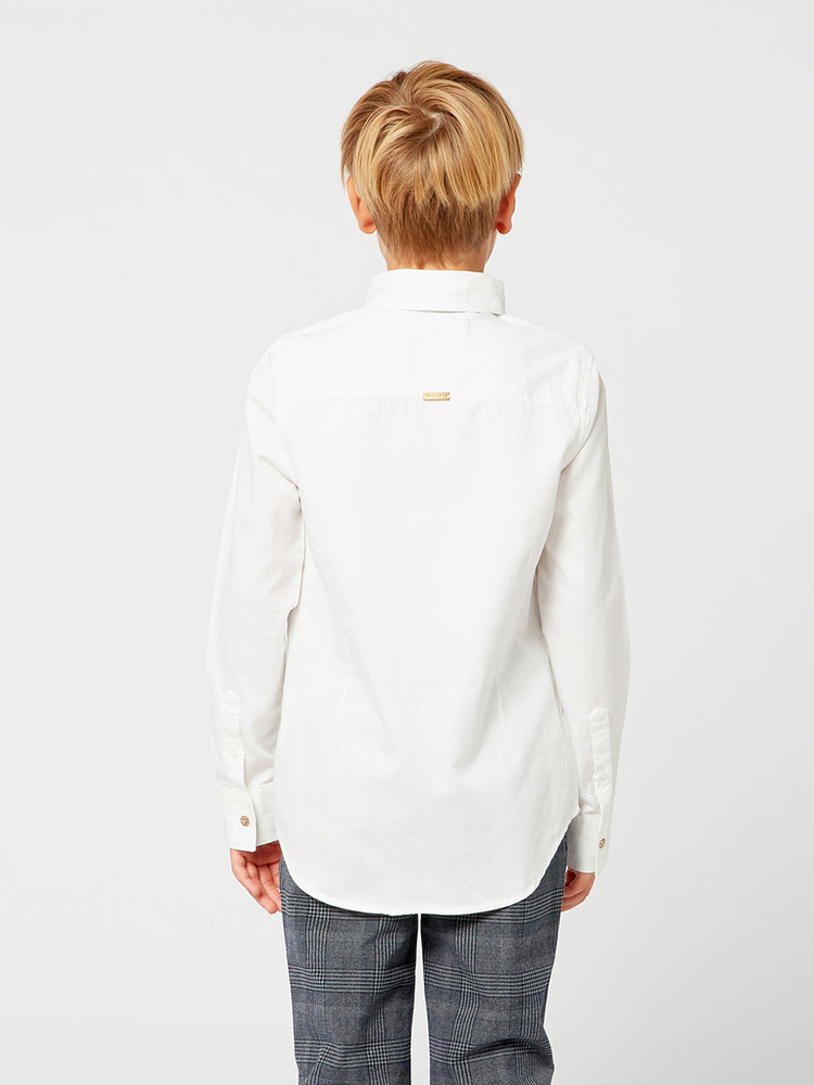 Off White Shirt With Bow